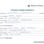 Umowa o roboty budowlane