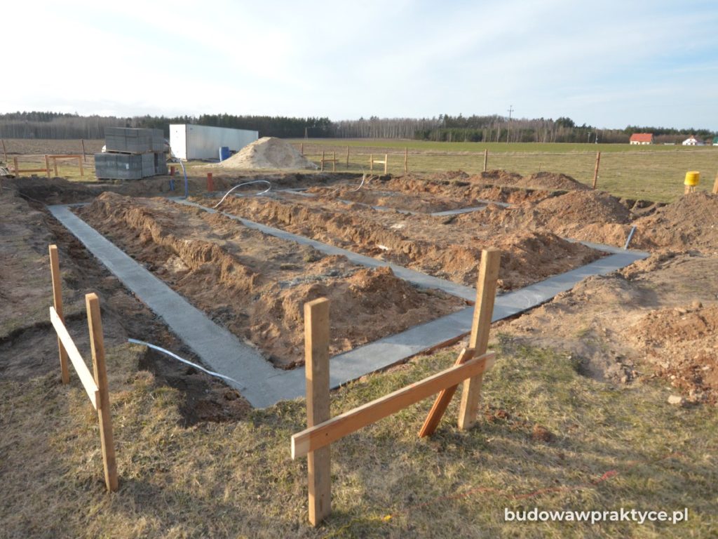 Ławy fundamentowe w gruncie sypkim